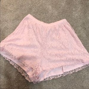 flowy pink shorts